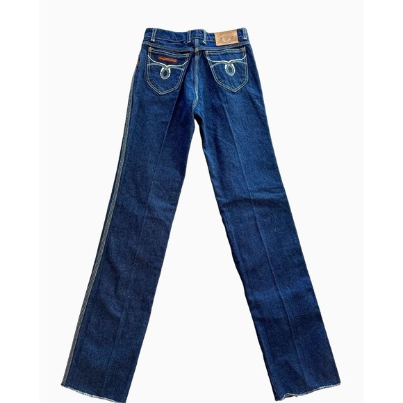 Vintage 80s SERGIO VALENTE High Rise Straight Leg Jean Size 25 - Picture 3 of 8